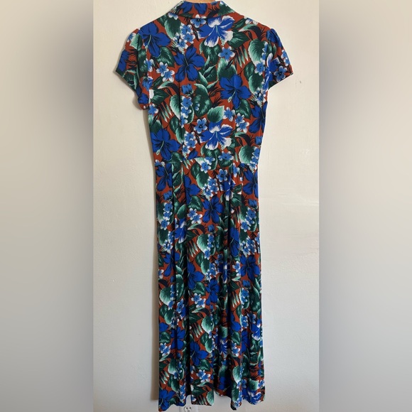 J. Crew Floral Shirt Dress Size XS - Picture 3 of 9